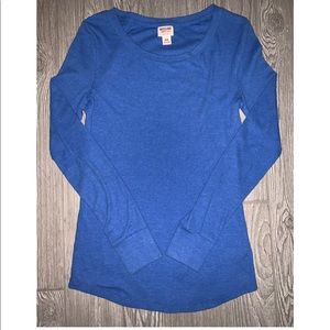 Long-Sleeve Waffle-Knit Shirt